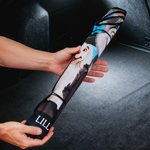 Personalized 1-4 3D Dog Cartoon Character Funny Car Windshield Sun Shade with Names Auto Accessories Travel Birthday Gift for Dog Lovers Car Owners