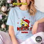 Personalized Long-Tailed Leopard Marsupilami Multicolor Adult T-shirt Sweatshirt Hoodie with Name Christmas Gift for Friends | Callie × Marsupilami®