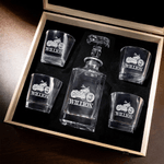 Personalised Motorbike Engraved Name Whiskey Decanter Bar Accessory Birthday Gift for Men Whiskey Lovers