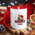 Personalized Long Tailed Marsupilami Merry Christmas 11 oz 15 oz Ceramic Mug with Name Christmas Gift for Family Friend | Callie × Marsupilami®