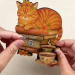 Gepersonaliseerde Leeskat Schommel Houten Bibliotheek Teken Boek Leest Tracker Set met Naam en Tekst Boekenplank Decor Verjaardagscadeau voor Lezers Boekenliefhebbers