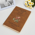 Personalised Letters To My Child In Heaven Birth Flower A5 Journal Notebook with Name Miscarriage Remembrance Baby Memorial Gift for Parents