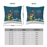 Personalized Santa-Hatted Long Tailed Marsupilami Throw Pillow Cover Home Decor Christmas Gift for Kids | Callie × Marsupilami®