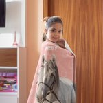 Personalisierte gemaltes Pferd Foto Hufeisen drucken weiche Decke mit Namen Home Decor Geburtstagsgeschenk für Pferdeliebhaber Familie Freunde