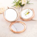 Personalized Long-Tailed Leopard Marsupilami Pocket Makeup Mirror with Name Birthday Gift for Women Girls | Callie × Marsupilami®