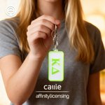 Personalized Multicolor Greek Letter Keychain Bag Charm Daily Use Sorority Bid Day Birthday  Gift for Friends Girls | Callie × Affinity Licensing