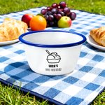 Ciotola per gelato smaltata personalizzata con nome regalo perfetto per feste di compleanno e occasioni speciali per bambini