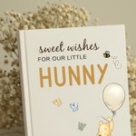 Personalized Classic Winnie the Pooh Sweet Wishes for Our Little Hunny Guestbook with Name and Year Baby Shower Gift for New Parents