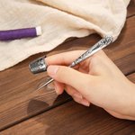 Personalized Patch Sewing Machine 6 Pcs Sewing Tools Set with Tin Box and Name Birthday Gift for Tailor Sewing Lover