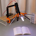 Personalised 3D Printed Sci-Fi Terrain Scanner Style Adjustable LED Desk Lamp with Text and USB Powered Gaming Room Decor Birthday Gift for Gamers