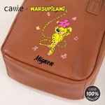 Personalised Long-Tailed Leopard Marsupilami PU Leather Handheld Cosmetic Travel Bag Birthday Gift for Sisters Friends | Callie × Marsupilami®
