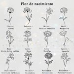 Collar colgante personalizado con flor de nacimiento grabada y foto regalo de Día de la Madre o cumpleaños para mujer