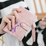 Personalised Cartoon Graduate Character Tri-fold PU Leather Wristlet Wallet with Initial and Card Holder  Graduation Birthday Gift for Women Graduates
