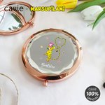 Personalized Long-Tailed Leopard Marsupilami Pocket Makeup Mirror with Name Birthday Gift for Women Girls | Callie × Marsupilami®