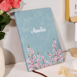 Personalised Watercolour Style Birth Flower A5 Journal Notebook with Name Daily Use Birthday Gift for Friends Family