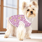 Personalized Fish Bone Paw Print 100% Cotton Soft Warm Dog Cat Pet Vest with Pet Face Photo and Name Birthday Gift for Pet Owners