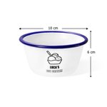 Ciotola per gelato smaltata personalizzata con nome regalo perfetto per feste di compleanno e occasioni speciali per bambini