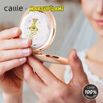 Personalized Long-Tailed Leopard Marsupilami Pocket Makeup Mirror with Name Birthday Gift for Women Girls | Callie × Marsupilami®