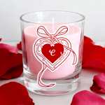 Henkilökohtainen Monivärinen Sydän Bow Vedenpitävä tarroja Initial Ystävänpäivä Häät lahja pariskunnalle Naiset