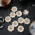 Portachiavi personalizzato con catena da bicicletta riciclata con motivo in legno e testo inciso al laser Regalo di compleanno per amici ciclisti