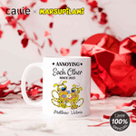 Mug personnalisé en céramique avec nom et année Cadeau de Saint-Valentin pour couple | Callie × Marsupilami®.