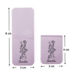 Segnalibro magnetico in pelle personalizzato con nome e fiore di nascita linea DNA regalo per amanti dei libri