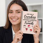 Taccuino a spirale A5 personalizzato con nome, agenda giornaliera, diario, regalo di compleanno per amico e collega.