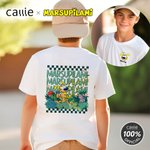 Personalised Long-Tailed Leopard Marsupilami Multicolour Kid T-shirt Sweatshirt Hoodie with Name Birthday Gift for Kids | Callie × Marsupilami®