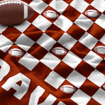 Personalized Sportball Theme Multicolor Checkerboard Pattern Soft Throw Blanket with Name Home Bedroom Decor Birthday Gift for Sport Lovers
