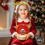 Personalized Santa-Hatted Long Tailed Marsupilami Acrylic LED Night with Name Light Christmas Gift for Kids | Callie × Marsupilami®