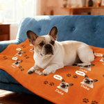 Personalised Paw Print This Is My Cuddling Blanket Face Photo Soft Pet Blanket with Name Home Decor Birthday Gift for Dog Cat Owners