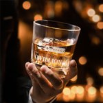 Personalised Engraved Lorry Name Whiskey Decanter Glasses with Wooden Storage Box Bar Accessory Birthday Gift for Men Whiskey Lovers