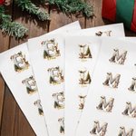 Etichette adesive impermeabili personalizzate con iniziale e nome decor dell'albero di Natale regalo natalizio per famiglia e bambini
