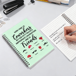 Taccuino a spirale A5 personalizzato con nome, agenda giornaliera, diario, regalo di compleanno per amico e collega.