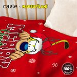 Personalized Cartoon Cute Marsupilami Soft Throw Blanket with Name Home Decor Christmas Gift for Kid Family | Callie × Marsupilami®