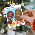 Personalized Fun Me and My Bestie Acrylic Ornament with Name Birthday Anniversary Gift for Besties