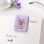 Marque-page magnétique en cuir PU avec nom Cadeau d'anniversaire pour les amoureux des livres