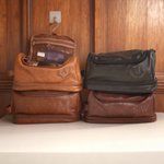 Personalisierte PU-Leder Kulturtasche mit Monogramm Wasserdicht Tragbar  Geburtstag Geschenk für Herren Trauzeuge Freund