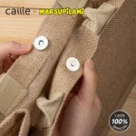 Personalized Long Tailed Marsupilami Leopard Name Large Jute Tote Bag Birthday Gift for Family Friends | Callie × Marsupilami®