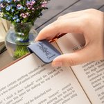 Segnalibro magnetico in pelle personalizzato con nome e fiore di nascita linea DNA regalo per amanti dei libri