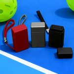 Personalized Simple Pickleball Stamp with Name and Lanyard Pickleball Accessory Birthday Sports Gift for Pickleball Lover Player