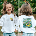 Personalised Long-Tailed Leopard Marsupilami Multicolour Kid T-shirt Sweatshirt Hoodie with Name Birthday Gift for Kids | Callie × Marsupilami®