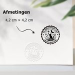 Gepersonaliseerde Boekenembosser met Landschapontwerp en Tekst Boekstempel Verjaardagscadeau voor Boekenliefhebbers en Boekenclubs