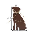 Personalized Lab Silhouette Wooden Figurine Plaque Ornament with Name Collectible Statue Desk Decor Birthday Gift for Dog Lovers Owners