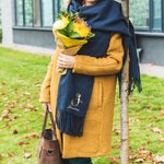 Sciarpa personalizzata morbida e calda con nome e design floreale vintage accessorio invernale regalo ideale per compleanno e anniversario per donne