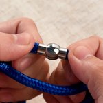 Personalised  Nylon Emergency Medical Alert ID Adjustable Rope Bracelet with Text Daily Wear Thoughtful First Aid Gift for Men Women