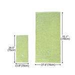 Personalized Embroidered Birth Flower Soft 100% Cotton Face Towel Bath Towel with Name Birthday Housewarming Gift for Family Friends