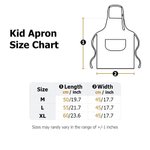 Personalized Christmas Initial Adjustable Kid Apron Chef Hat Set with Name and Pocket Cooking Handcraft Activities Christmas Gift for Boys Girls
