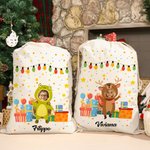 Sacco regalo personalizzato con foto e nome regalo ideale per Natale compleanno e occasioni speciali per bambini