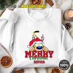 Personalized Cartoon Cute Marsupilami Soft T-shirt Sweatshirt Hoodie with Name Daily Wear Christmas Gift for Family | Callie × Marsupilami®